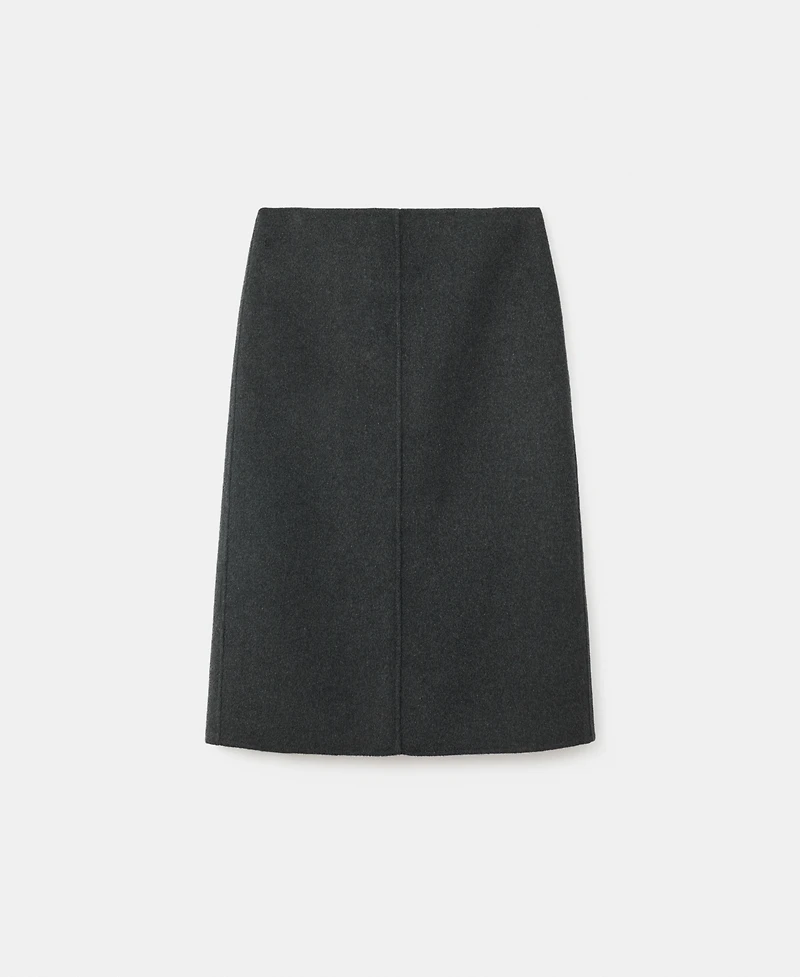 Mango Women's Wool Slit Midi-Skirt