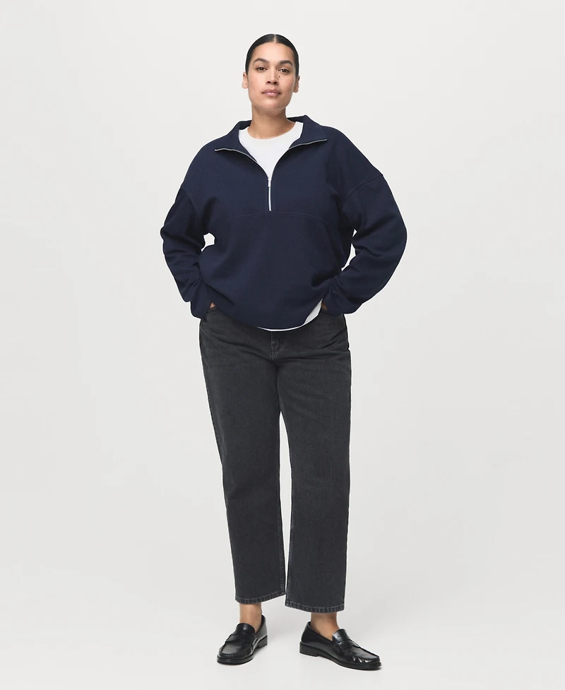 Mango Women's Mid-Rise Straight Jeans