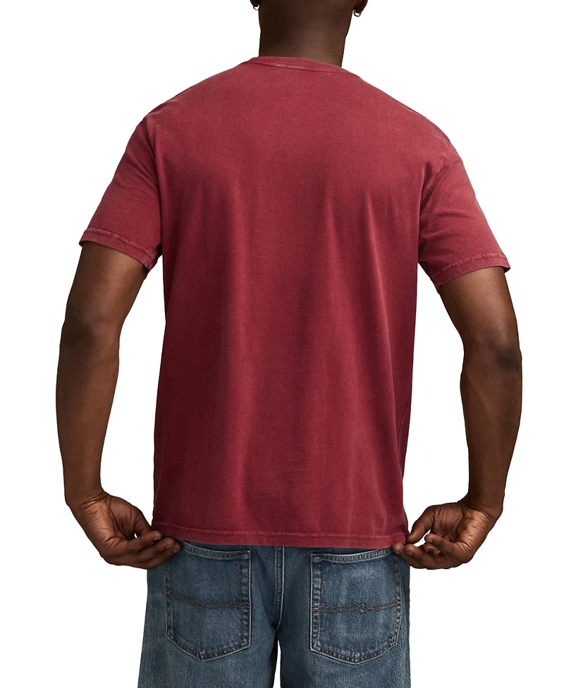 Lucky Brand Men's Rolling Stones Fangs Crewneck T-Shirt