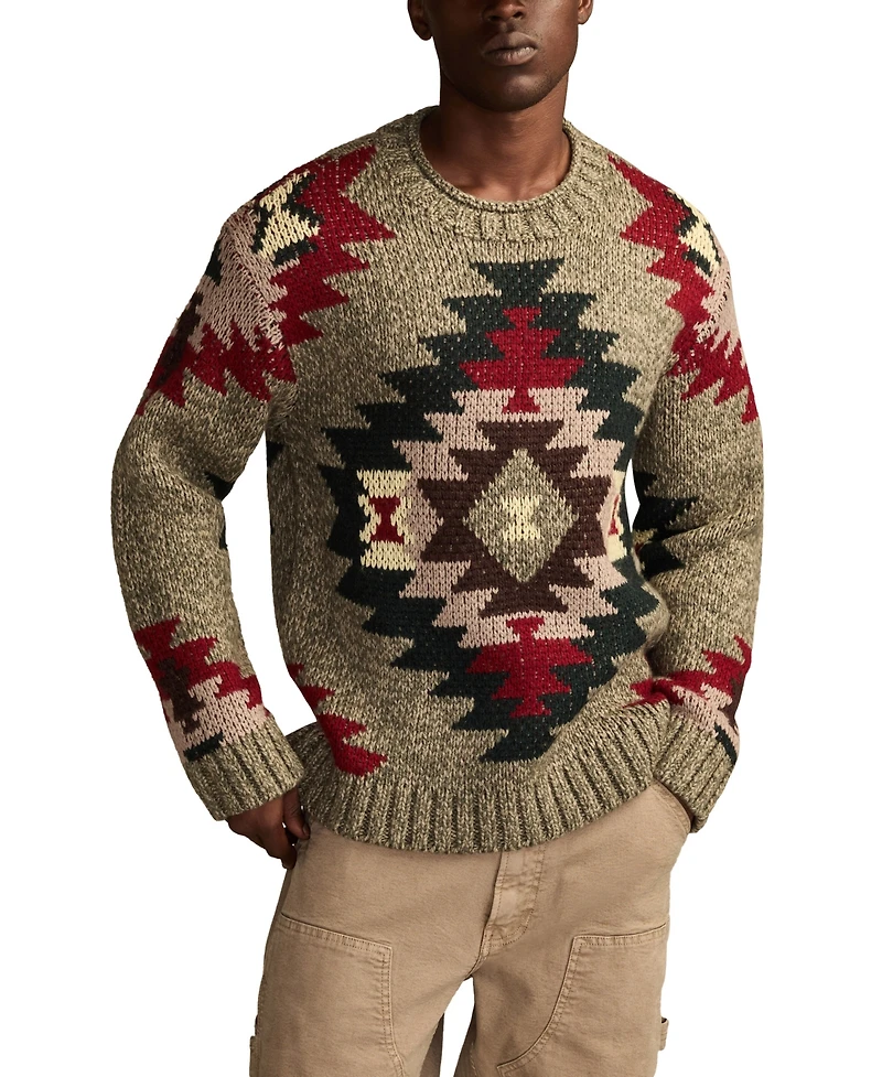 Lucky Brand Men's Crewneck Novelty Sweater
