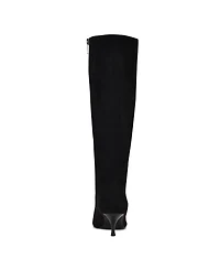 Nine West Women's Havier Wide Calf Kitten Heel Dress Boots