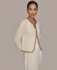 Donna Karan Weekend Women's Long Sleeve Crew Neck Jacket