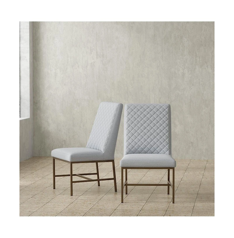 Parker House Furniture Diamond - Elise Linen Dining Chair Two Pack