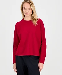 Eileen Fisher Women's Wool Long-Sleeve Crewneck Sweater