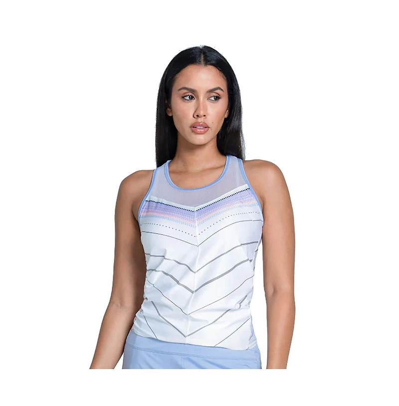 Lucky Love Lavender Tie Back Womens Tennis Tank