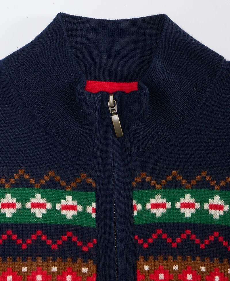 Club Room Men's Nordic Fair Isle Quarter-Zip Sweater, Macy's Exclusive