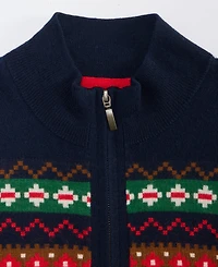 Club Room Men's Nordic Fair Isle Quarter-Zip Sweater, Macy's Exclusive