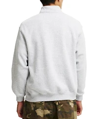 Cotton On Men's 1/4 Zip Fleece Sweatshirt