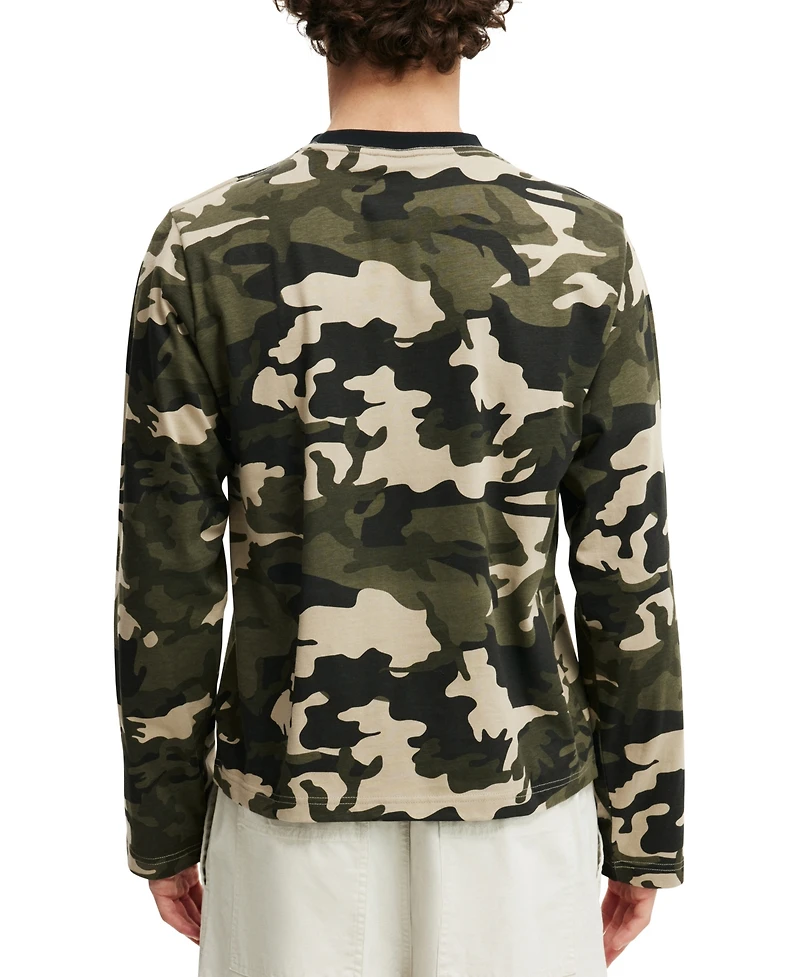 Cotton On Men's Cropped Long-Sleeve T-Shirts