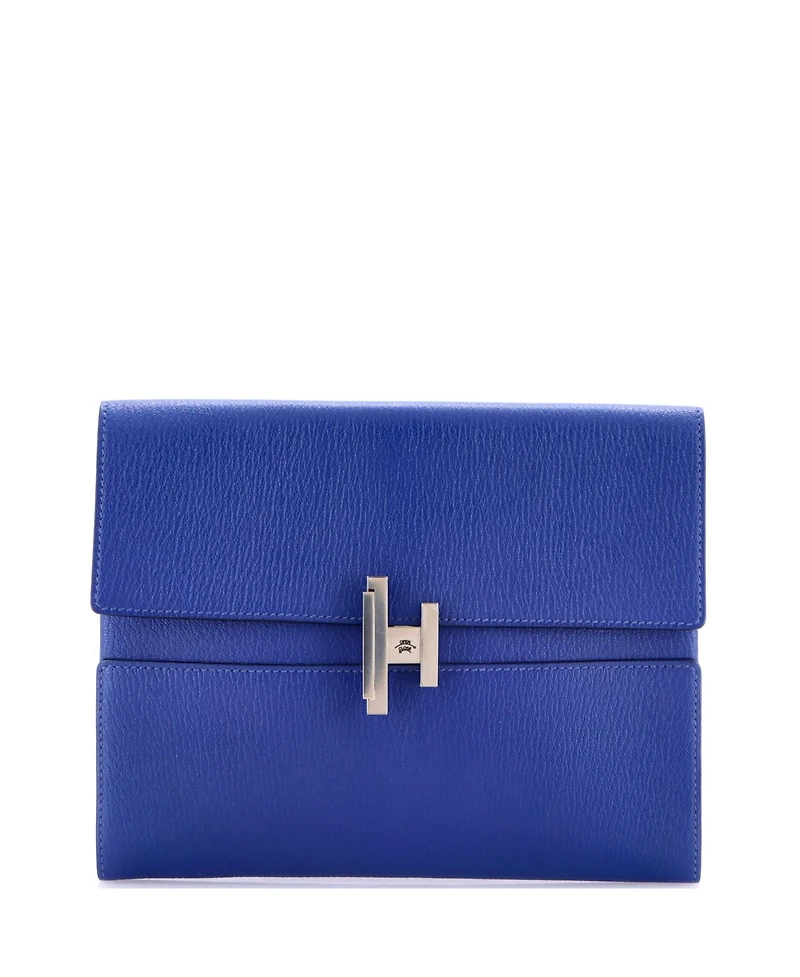 Pre-Owned HERMA‰S Cinhetic Clutch Chevre Mysore
