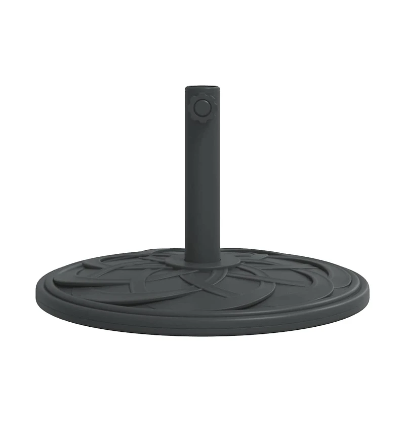 vidaXL Parasol Base Black Polyethylene, concrete, and iron Medium