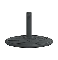 vidaXL Parasol Base Black Polyethylene, concrete, and iron Medium