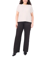 Vince Camuto Plus Sequined Short Sleeve Top