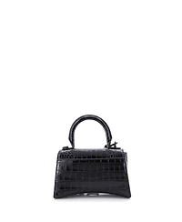 Pre-Owned Balenciaga Hourglass Top Handle Bag Embossed Leather