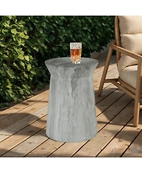 Streamdale Cement Outdoor Accent Table