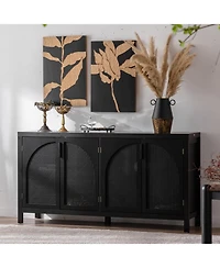 Streamdale Rattan Door Sideboard Buffet Cabinet