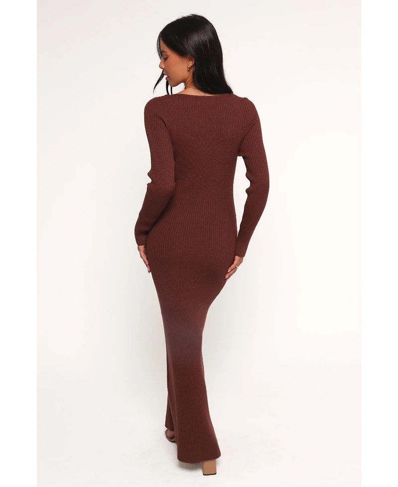 Petal and Pup Women's Marshall Button Through Knit Maxi Dress
