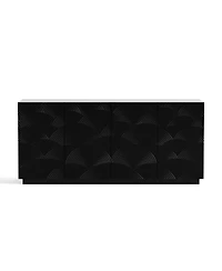Streamdale Modern 4-Door Sideboard Buffet Cabinet - Black, 59"