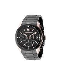 Technomarine Men's Tm-318092 Ocean Quartz Black Dial Watch