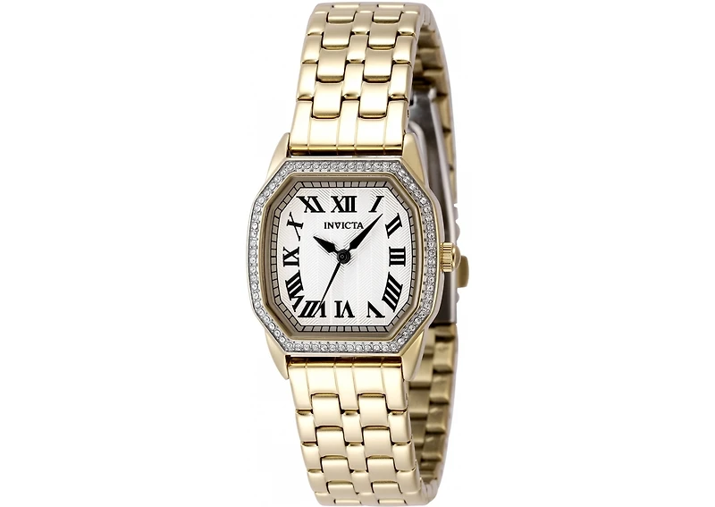 Invicta Women's 49000 Wildflower Quartz 3 Hand Silver Dial Watch