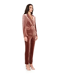 Tahari Asl Women's Ankle-Length Velvet Pants