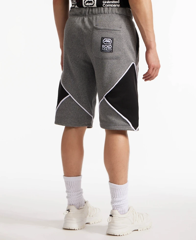 Ecko Unltd Men's Indented Fleece Regular Fit Shorts