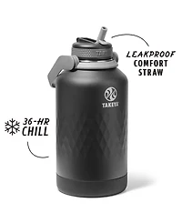 Takeya Sport 64 oz. Triple-Insulated Water Bottle with Straw Lid
