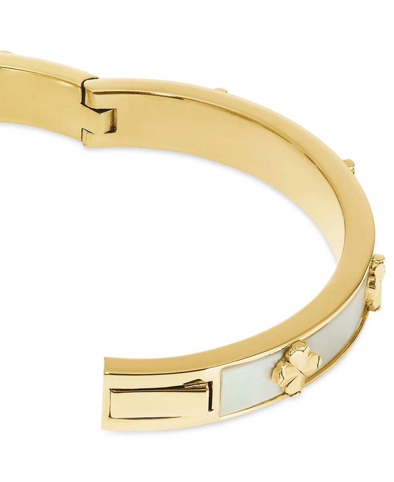 kate spade new york Imitation Pearl Gold Hinge Bangle Bracelet