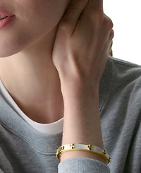 kate spade new york Imitation Pearl Gold Hinge Bangle Bracelet