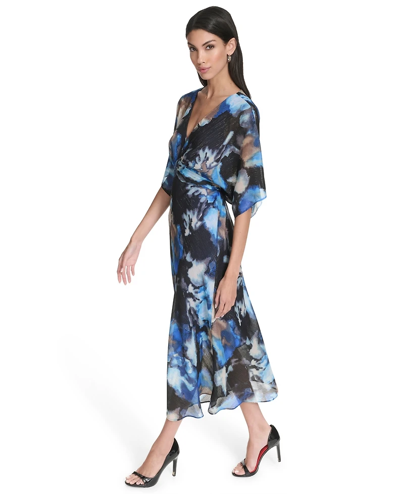 Halston Women's Printed Kimono Dress