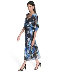 Halston Women's Printed Kimono Dress