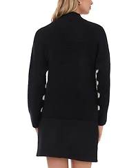 Vince Camuto Women's Zig Zag Motif Long-Sleeve Sweater