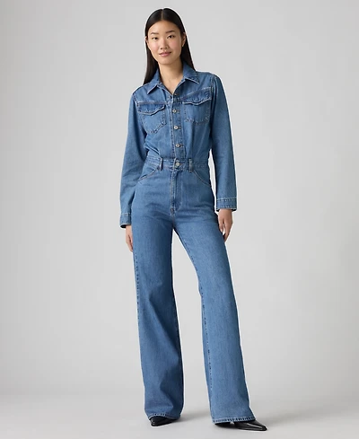 Levi's Women's Western Long Sleeve Jumpsuit