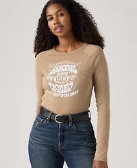 Levi's Women's Graphic Essential Raglan Long Sleeve Top