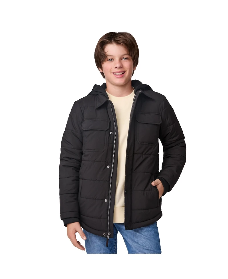 Free Country Boys Trail Puffer Hoodie Shacket
