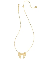 Kendra Scott 2-Piece Freshwater Cultured Pearl (2.8mm-7mm) Krista Bow Pendant Necklace and Ashton Stud Earrings Gift Set