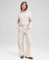 Now This Womens Quilted Wide Leg Lounge Pants Macys Exclusive