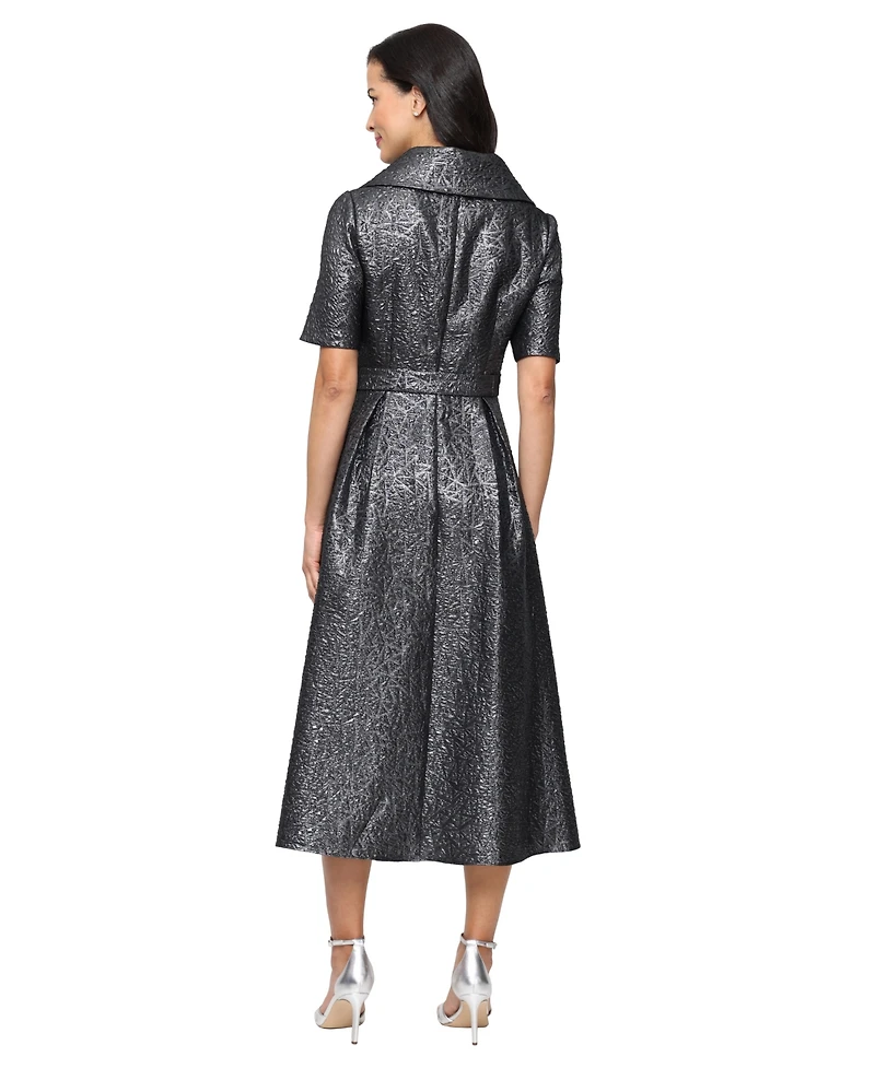 Alex Evenings Petite Textured A-Line Dress