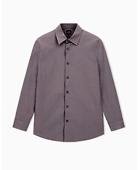 A|X Armani Exchange Men's Cotton Jacquard Wording Graphic Shirt