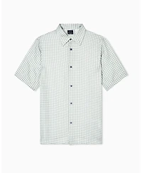 A|X Armani Exchange Men's Short Sleeve Viscose Geo Print Woven Shirt