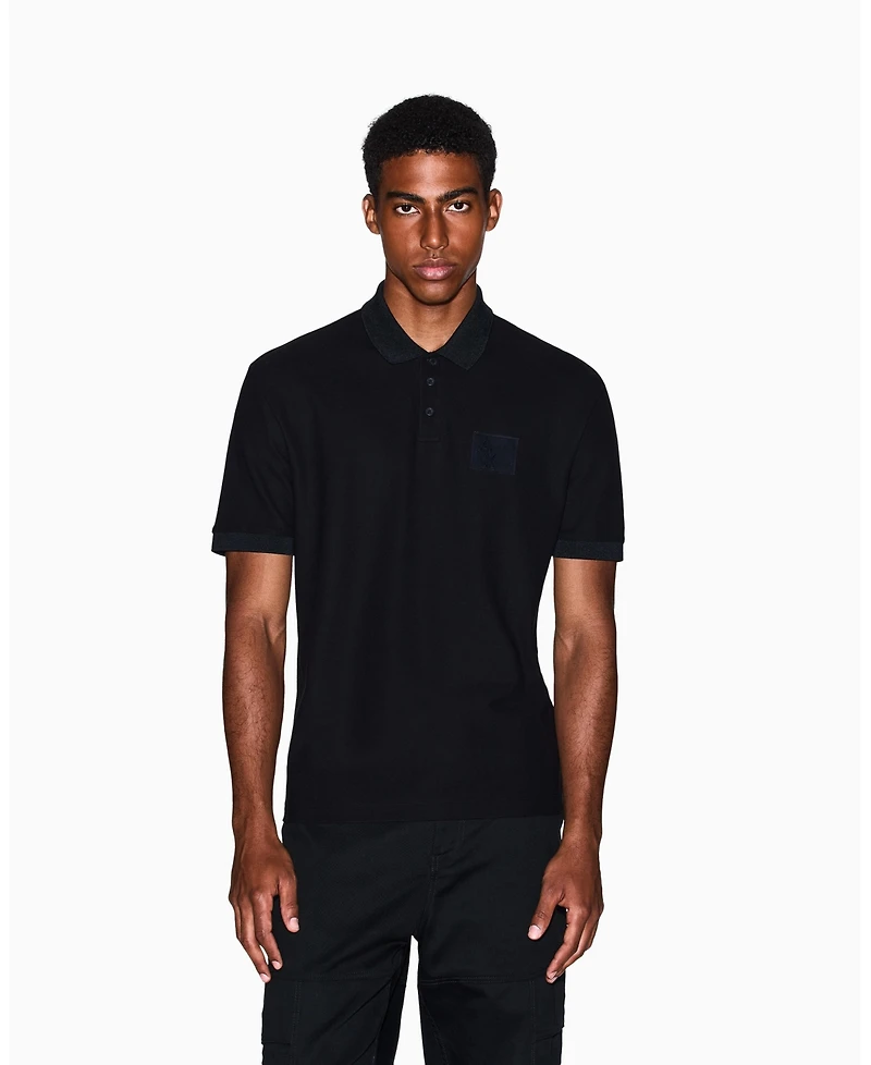 A|X Armani Exchange Men's A X Box Mercerized Cotton Pique Polo Shirt