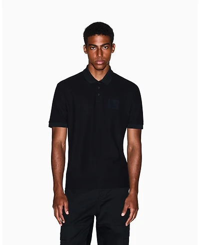 A|X Armani Exchange Men's A X Box Mercerized Cotton Pique Polo Shirt