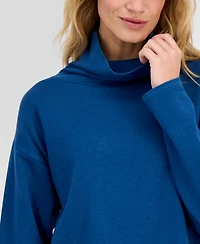 Eileen Fisher Women's Drapey Funnel-Neck Relaxed Tunic