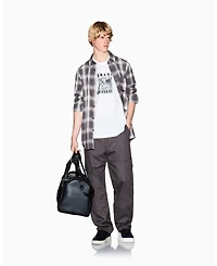 A|X Armani Exchange Men's Grid Box Splatter Graphic T-Shirt