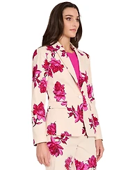 Tahari Asl Women's Printed Long-Sleeve Blazer