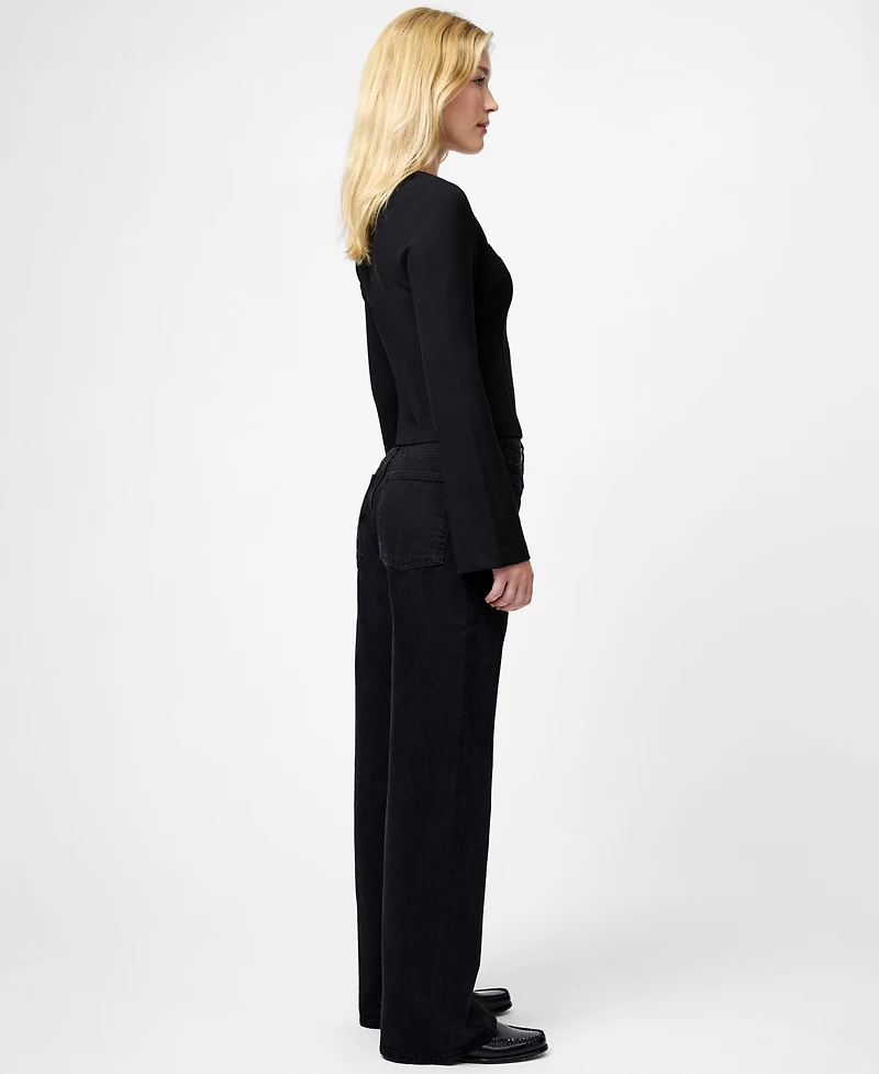 French Connection Women's Cleo Ponte Long-Sleeve Top