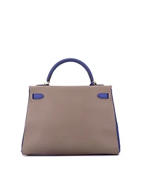 Pre-Owned Hermes Kelly Handbag Bicolor Epsom with Gold Hardware