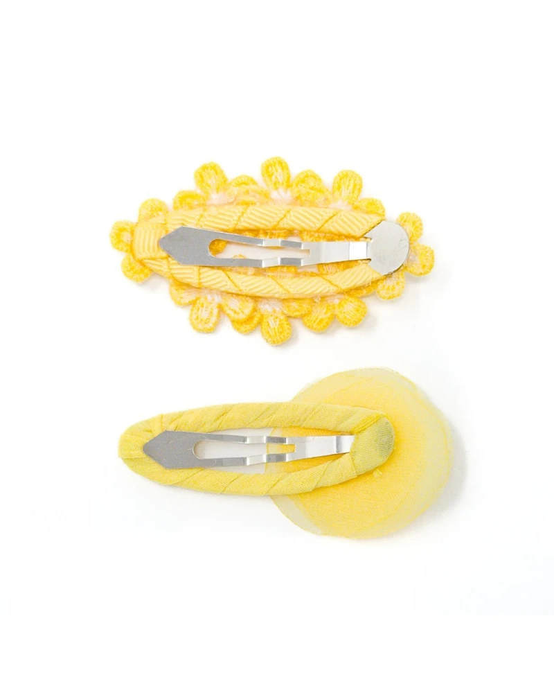 Puttisu Girls 2pc Hair Clip Set - Tulle Bloom Petals