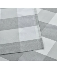 Kate Aurora Country Farmhouse Living Classic Buffalo Plaid Checkered Single Grommet Top Window Curtain Panel - 54 in. W x 84 L, Burgundy