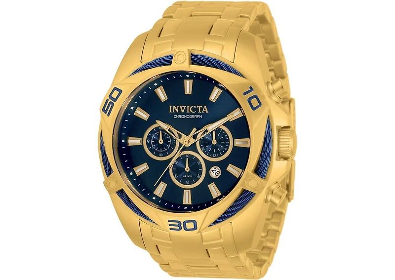 Invicta Men's 34120 Bolt Quartz Chronograph Blue Dial Watch
